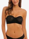 Wacoal Halo Lace Non-Padded Strapless Bra, Black