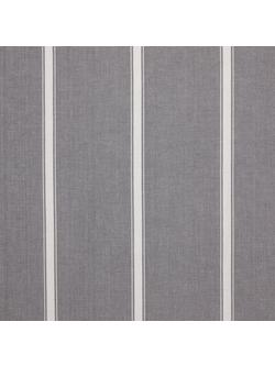 John Lewis Padstow Stripe Weave Pair Lined Pencil Pleat Curtains, Storm - view 2, Storm