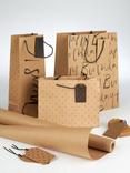 John Lewis Wrapping Kraft Paper, Brown, L10m