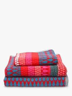 Margo Selby for John Lewis Faversham Towels, Red, Red