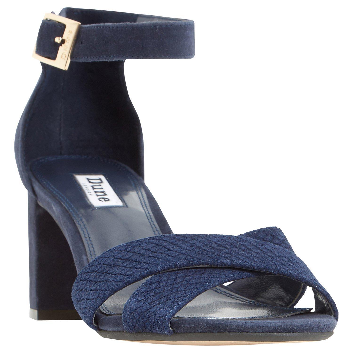 Dune Imelda Block Heeled Cross Strap Sandals