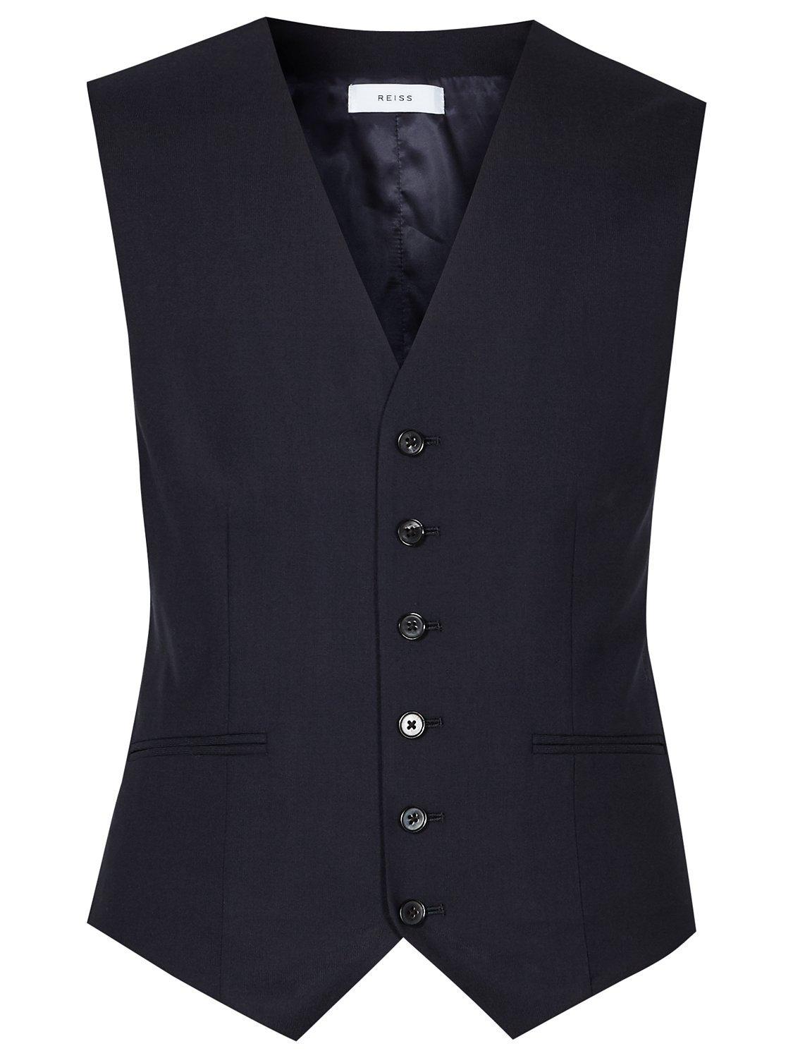Reiss Matsuda Slim Fit Waistcoat, Navy