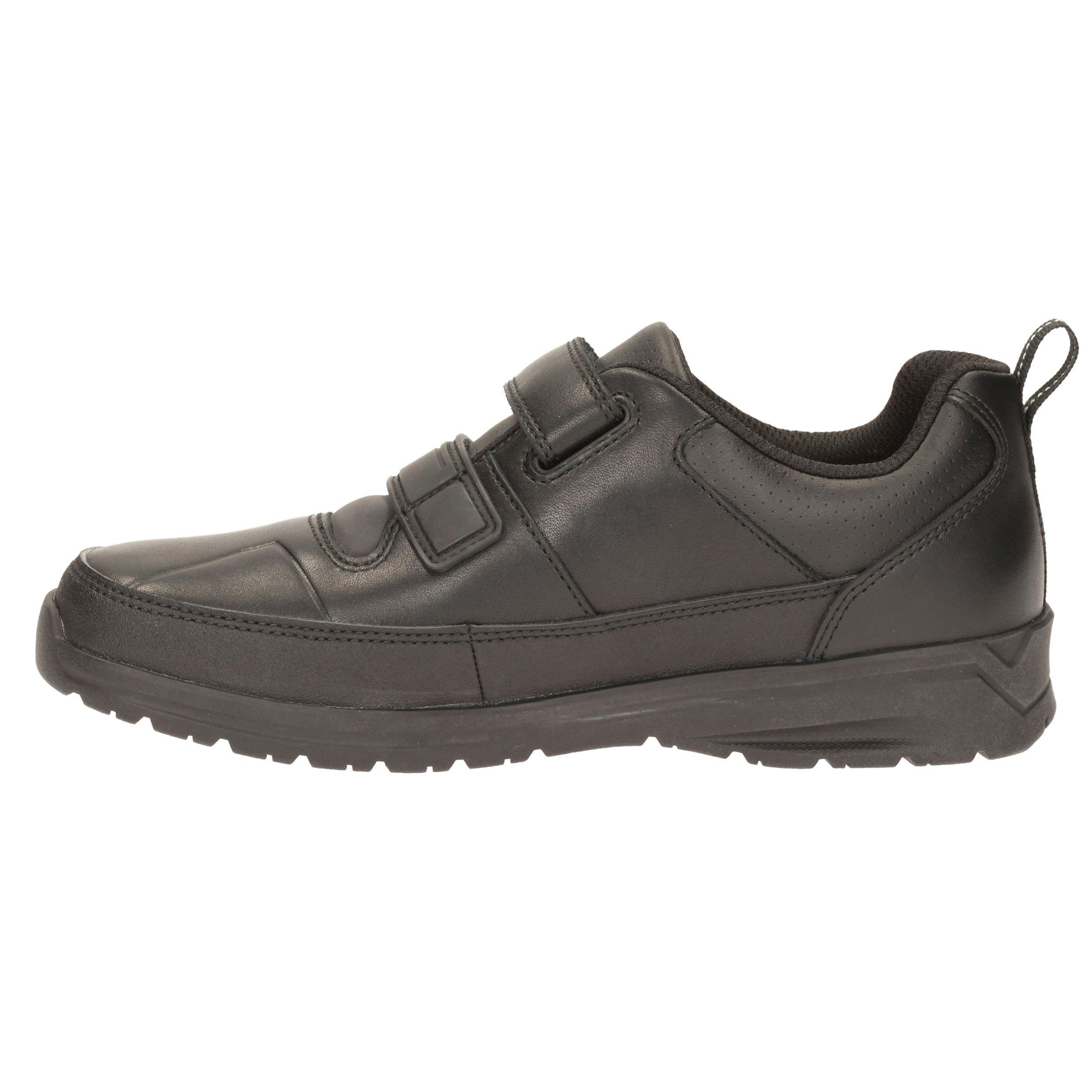 Clarks Children's Gloform Reflect Ace Leather School Shoes, Black
