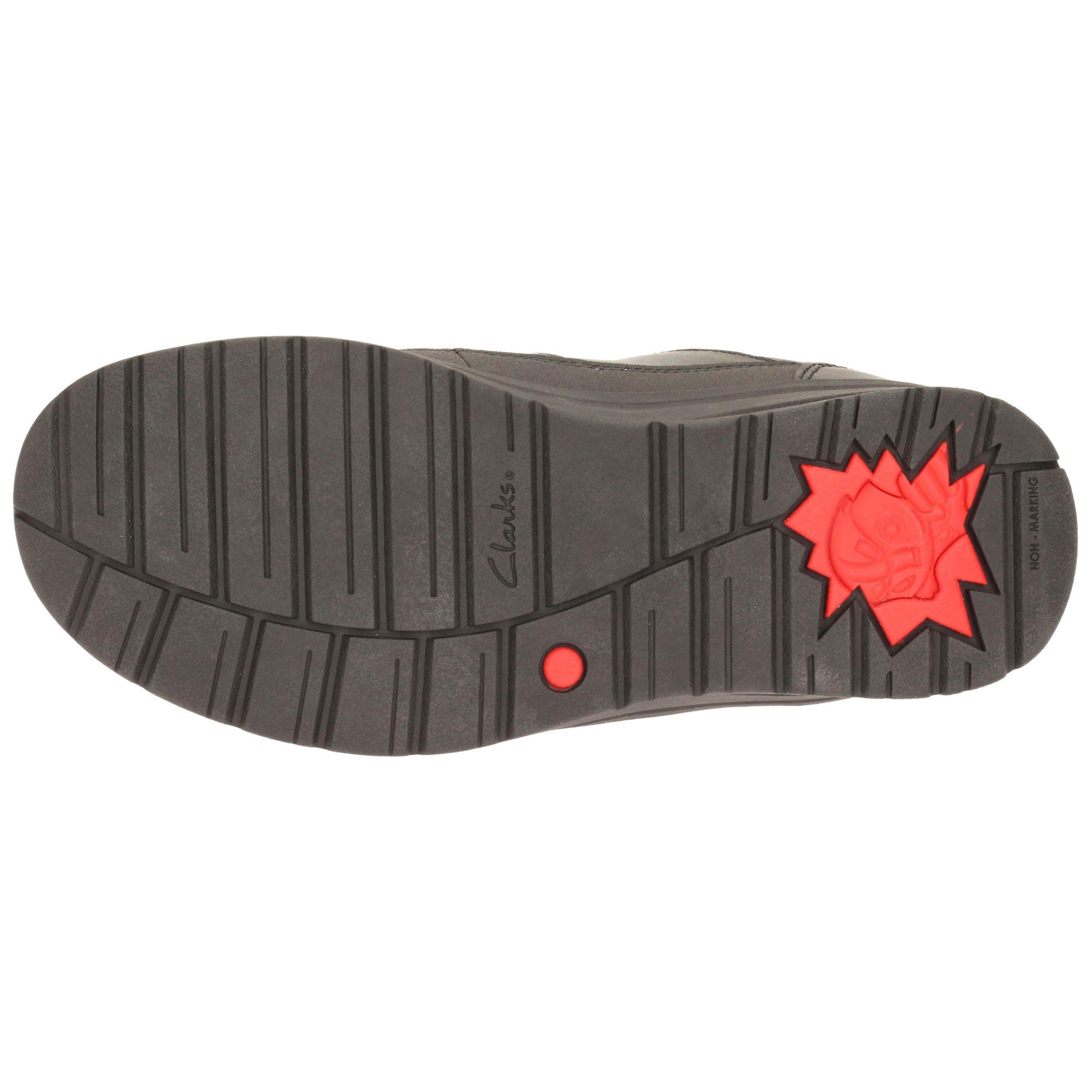 Clarks Children's Gloform Reflect Ace Leather School Shoes, Black