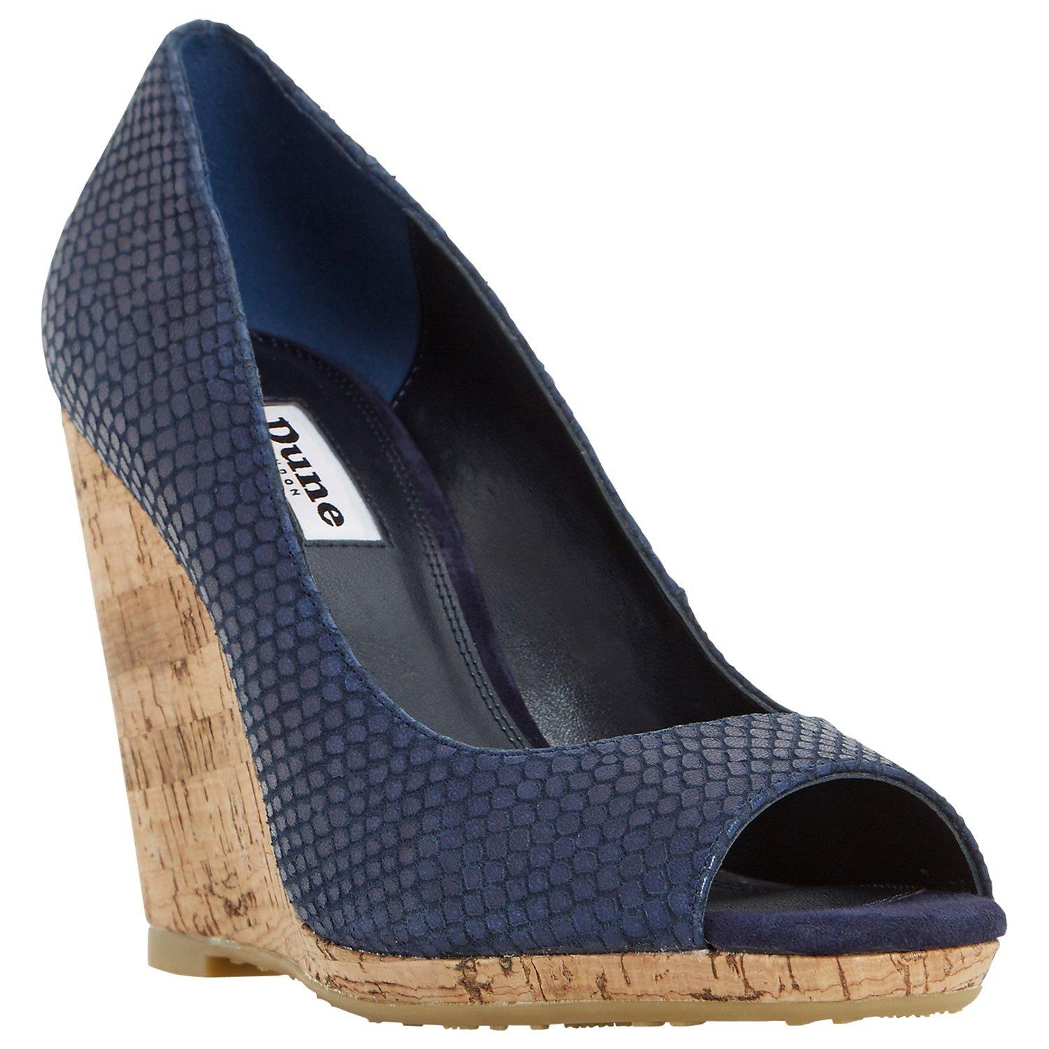 Dune Charlotte Cork Effect Wedge Sandals