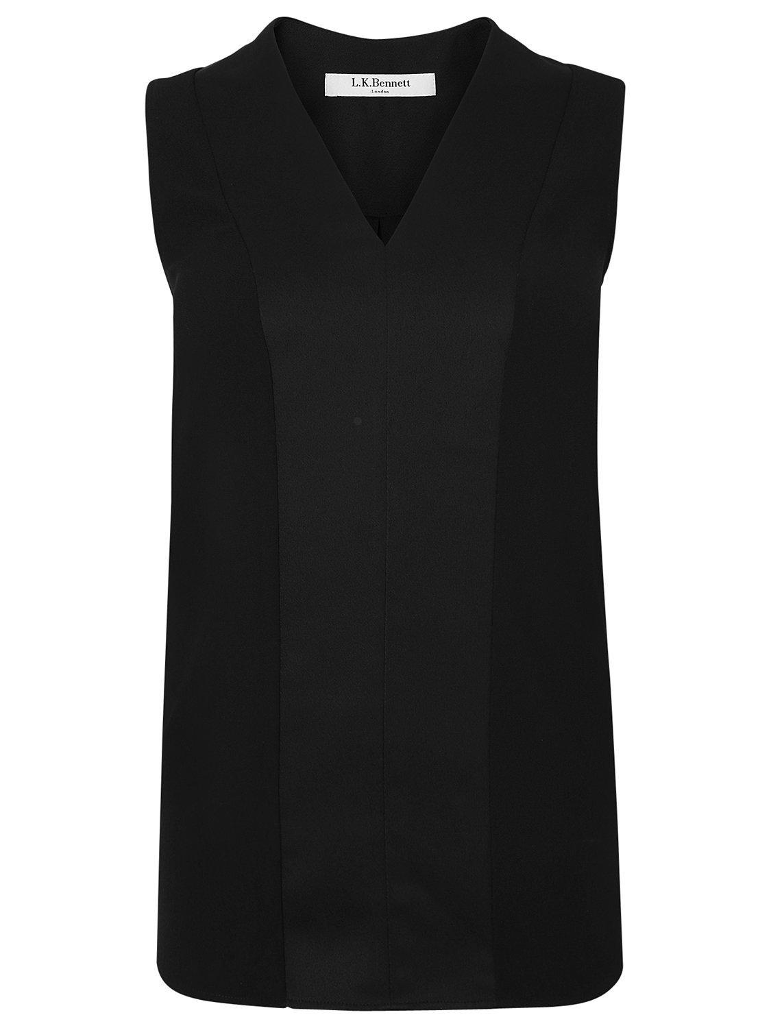 L.K. Bennett Samira Satin Back Top