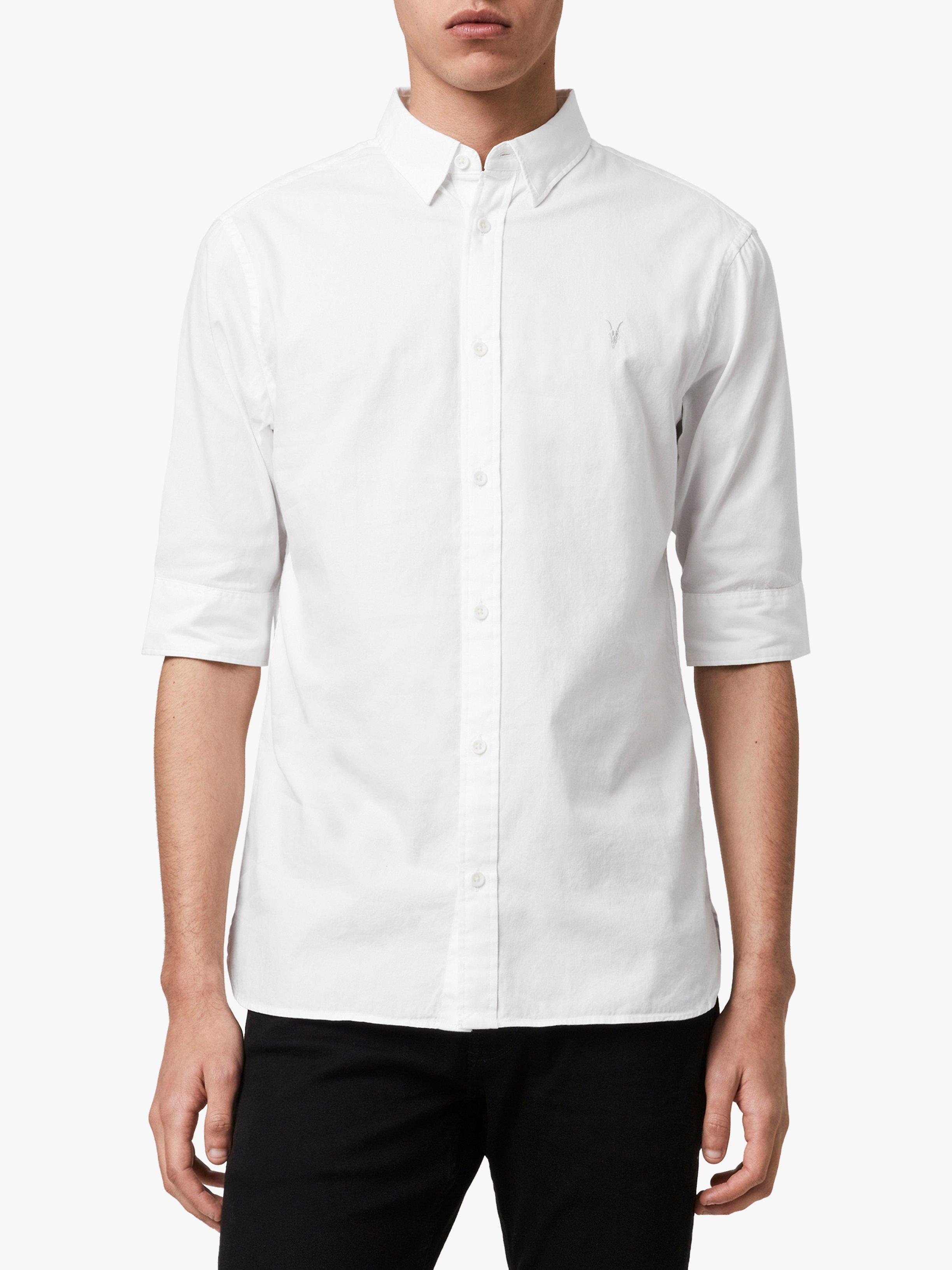 AllSaints Redondo Half Sleeve Shirt, White