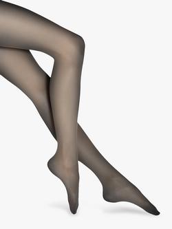 Wolford Individual 10 Denier Control Top Tights - view 2, Black