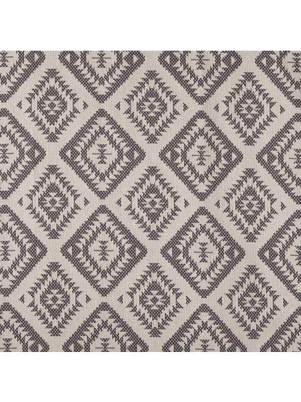 John Lewis Native Weave Pair Lined Eyelet Curtains - view 2, Steel