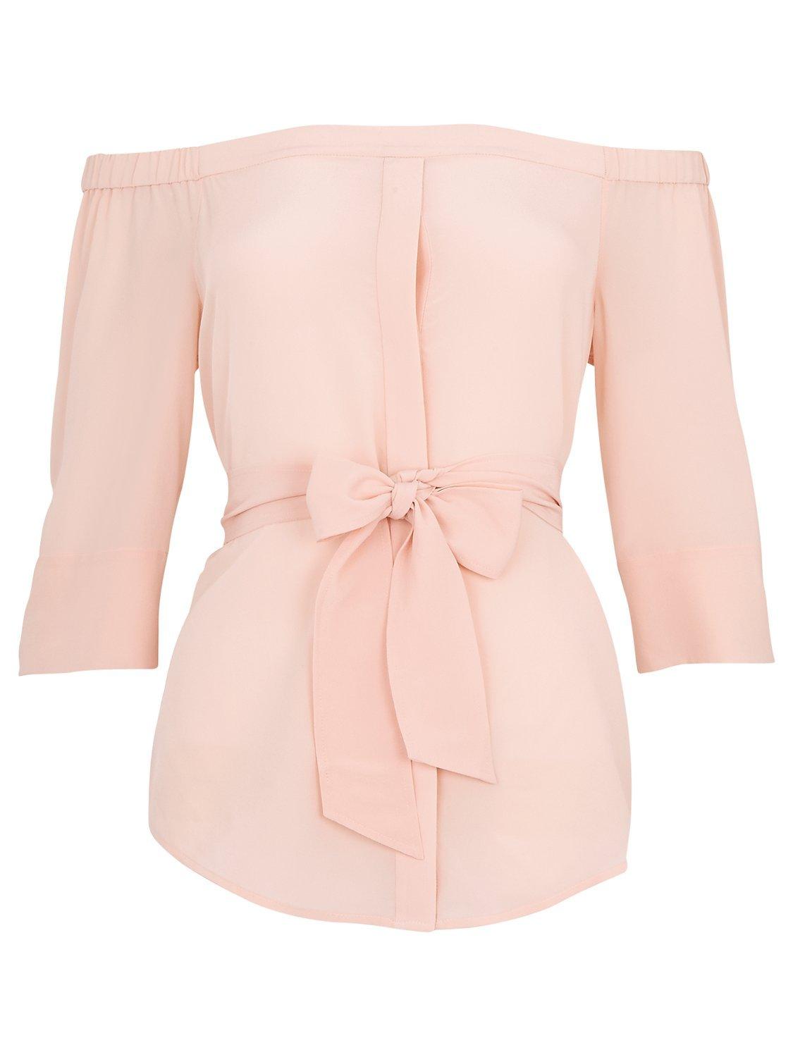 Whistles Flavia Bardot Silk Top