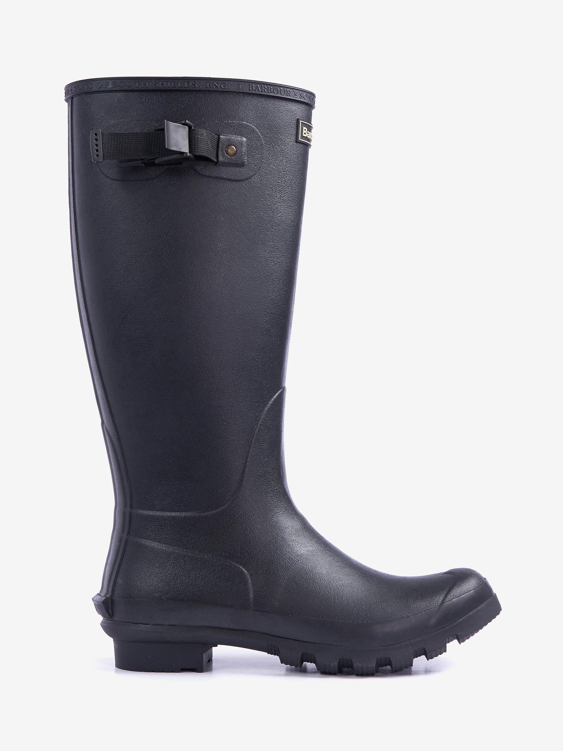 Barbour Bede Waterproof Wellington Boots Black