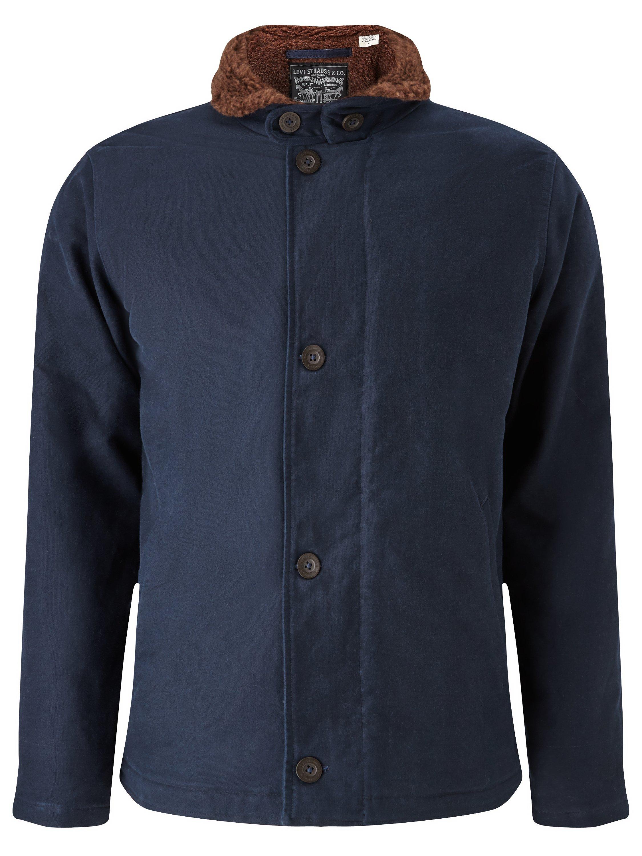 Men's Levi's Wool lined Deck Coat in selling Nightwatch Blue size Large