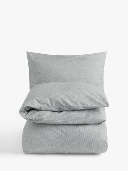 John Lewis Euan Pure Brushed Cotton Bedding - view 2, Grey