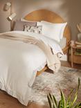 John Lewis Crisp and Fresh Rome Embroidered Cotton Bedding, White