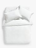 John Lewis Crisp and Fresh Rome Embroidered Cotton Bedding, White