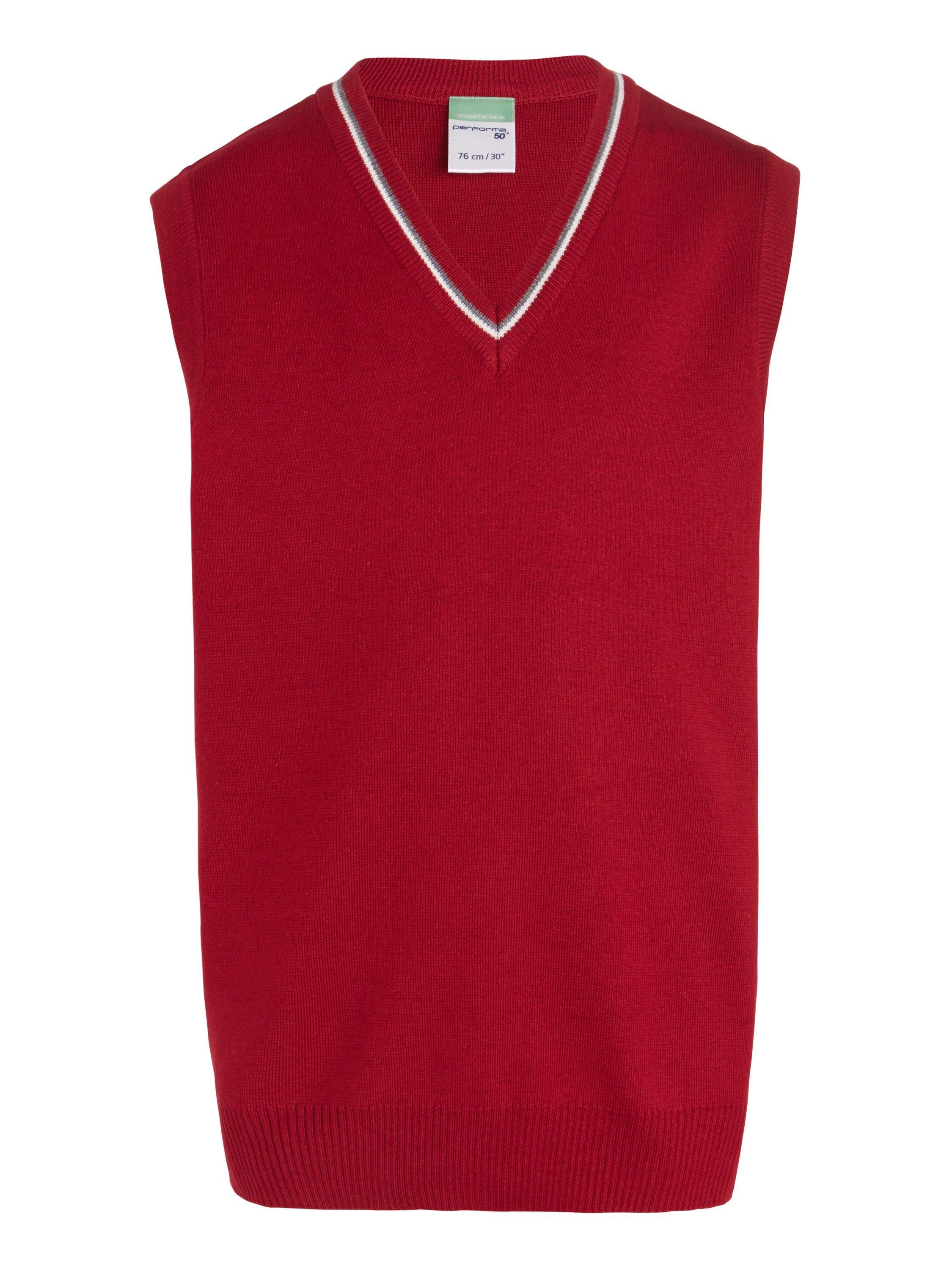 Highclare School Junior Boys' Slipover, Red