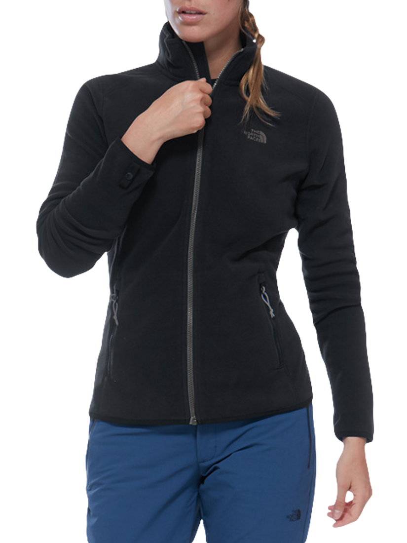 The North Face 100 Glacier Full Zip Women's Fleece, Black/Grey