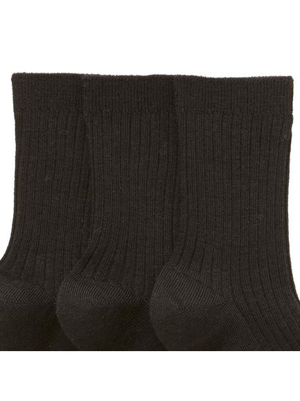 John Lewis Children's Wool Rich Socks, Pack of 3 - view 2, Black