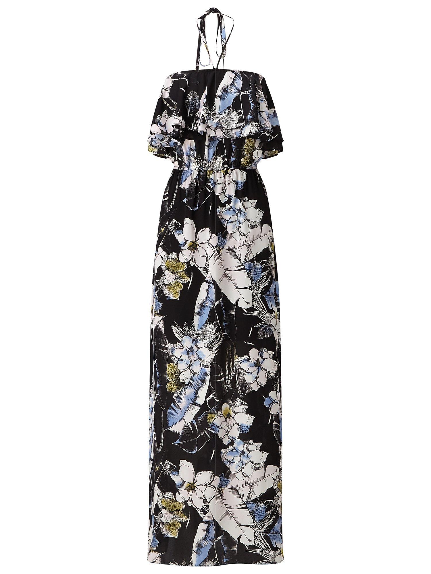 Miss Selfridge Ruffle Halter Dress, Multi
