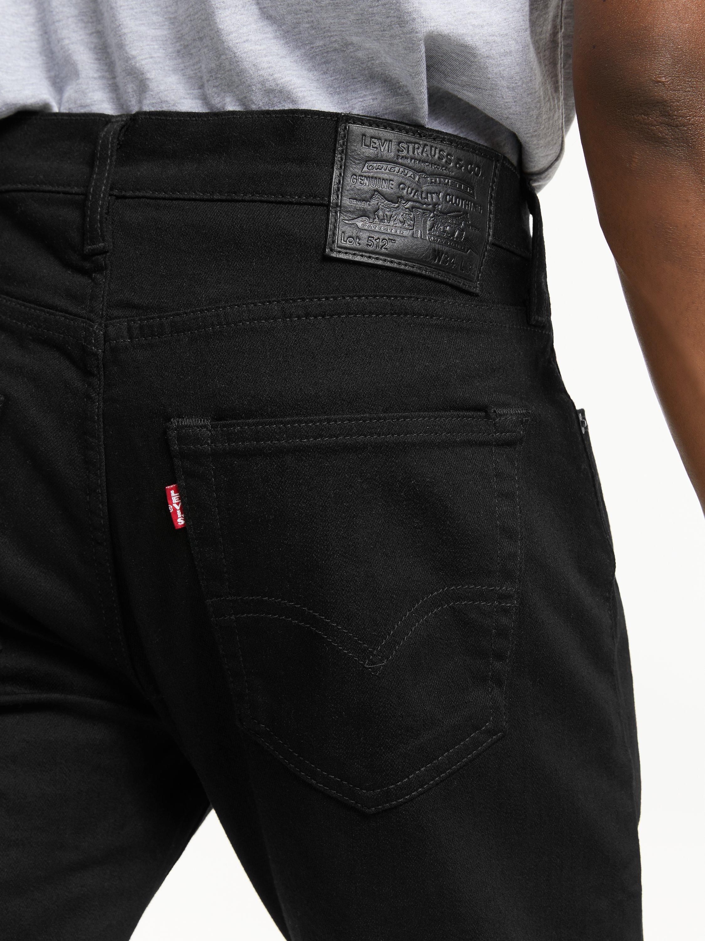 Levi's 512 slim taper black best sale