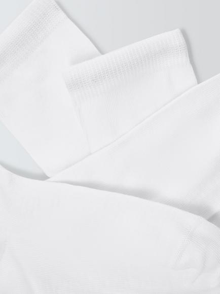 John Lewis Kids' Knee High Socks, Pack of 5 - view 2, White