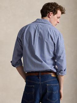 Polo Ralph Lauren Custom Fit Gingham Cotton Oxford Shirt, Blue/White - view 2, Blue/ White Gingham