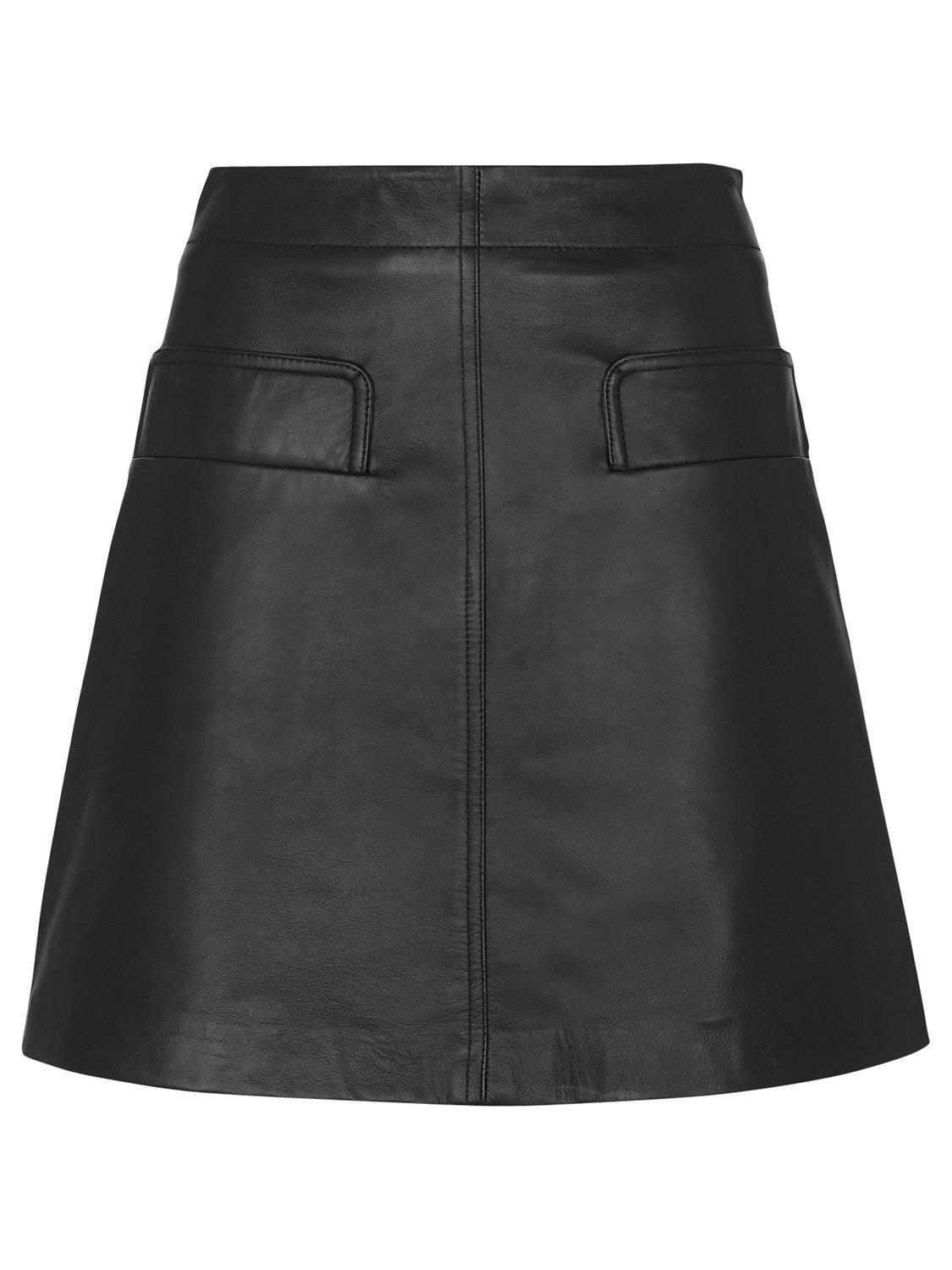 Whistles Rita Leather Skirt