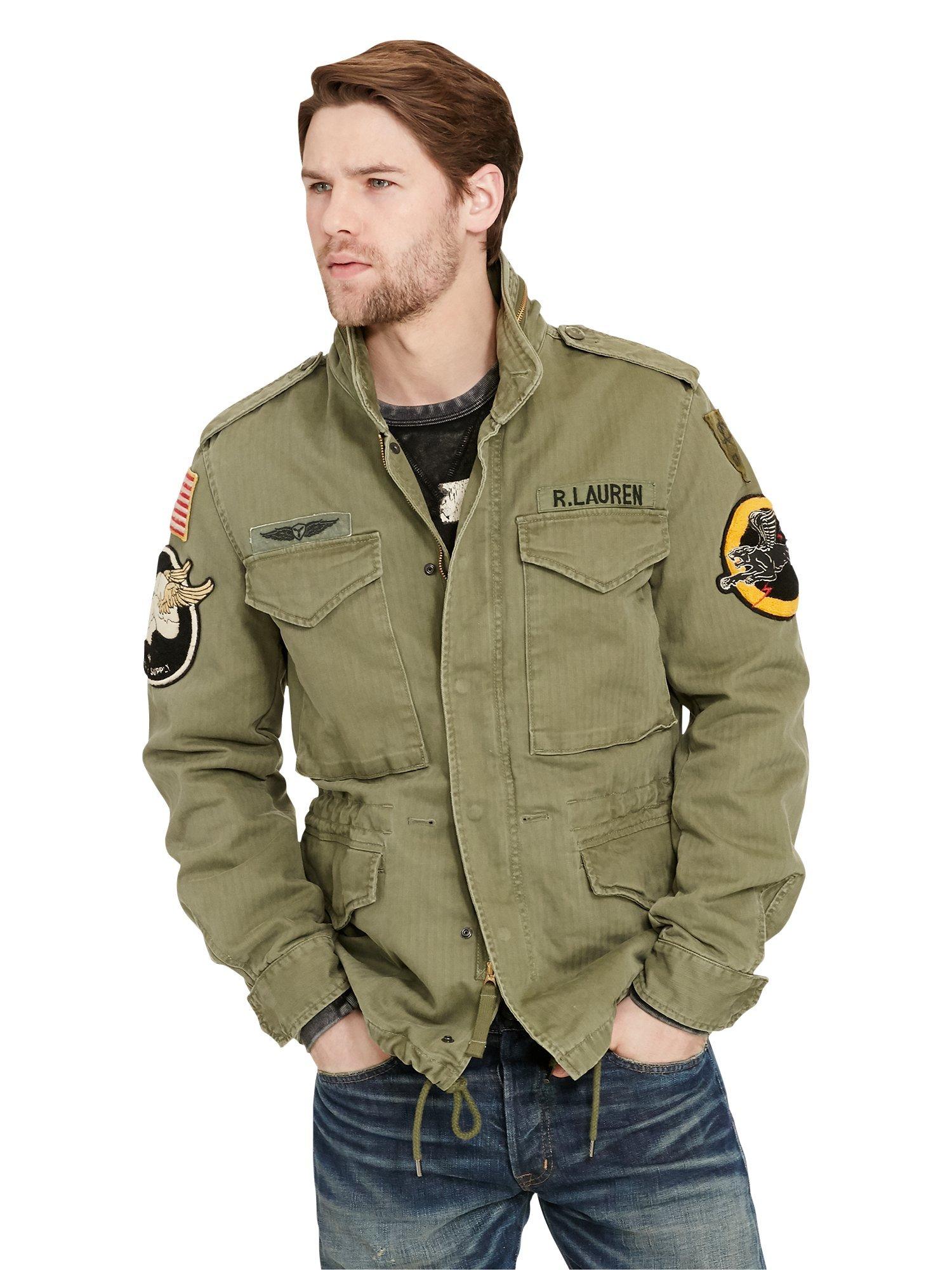 Ralph lauren denim supply military jacket on sale