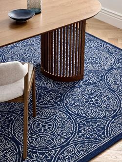 John Lewis Cadiz Hand Tufted Rug, Blue - view 2, Blue