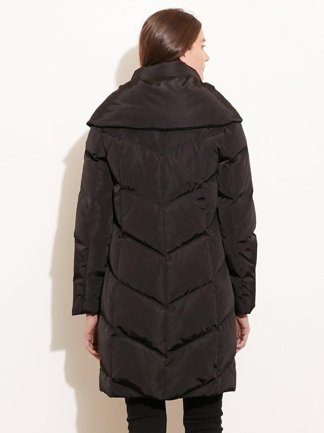 Lauren Ralph Lauren Pillow Collar Down Coat Black