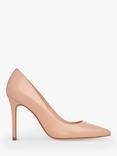 L.K.Bennett Fern Pointed Toe Leather Court Shoes, Beige