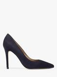 L.K.Bennett Fern Suede Pointed Heeled Courts, Navy