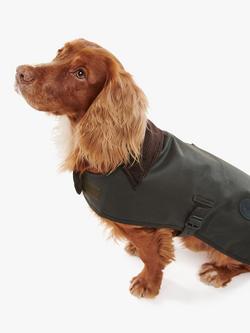 Barbour Waxed Dog Coat, Dark Brown