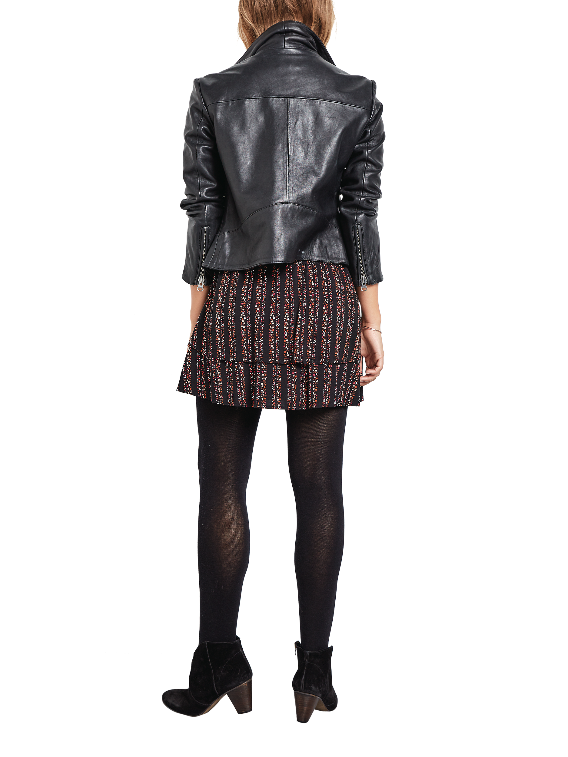 hush Onyx Leather Jacket, Black