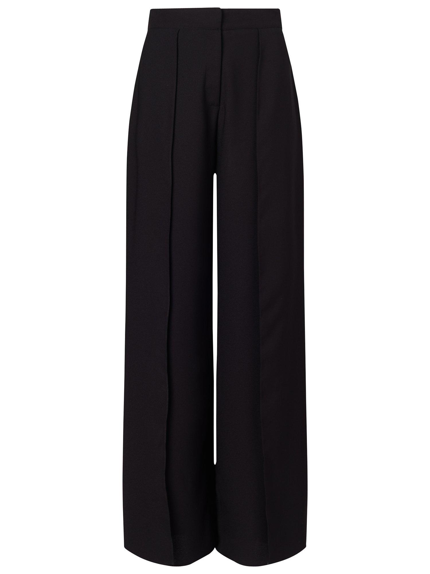 Miss Selfridge Split Front Trousers, Black