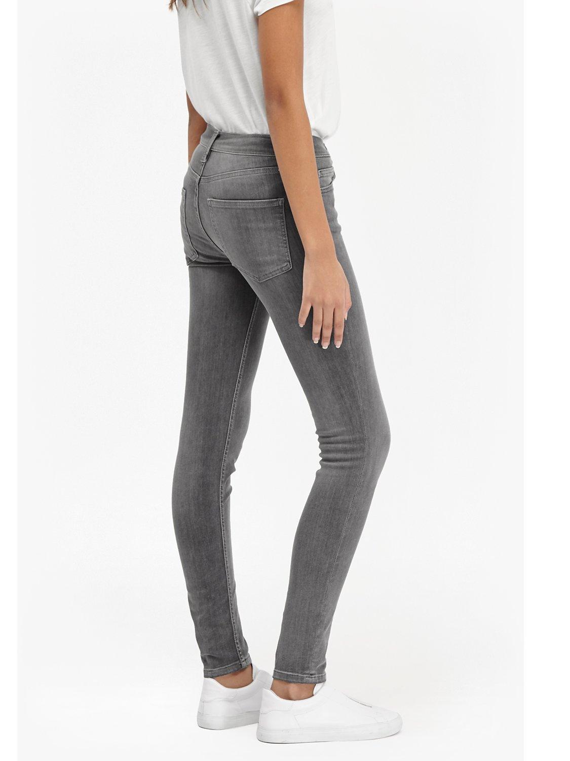 Product image 2 of 4, which shows French Connection Skinny Stretch Rebound Denim Jeans, Charcoal, 8