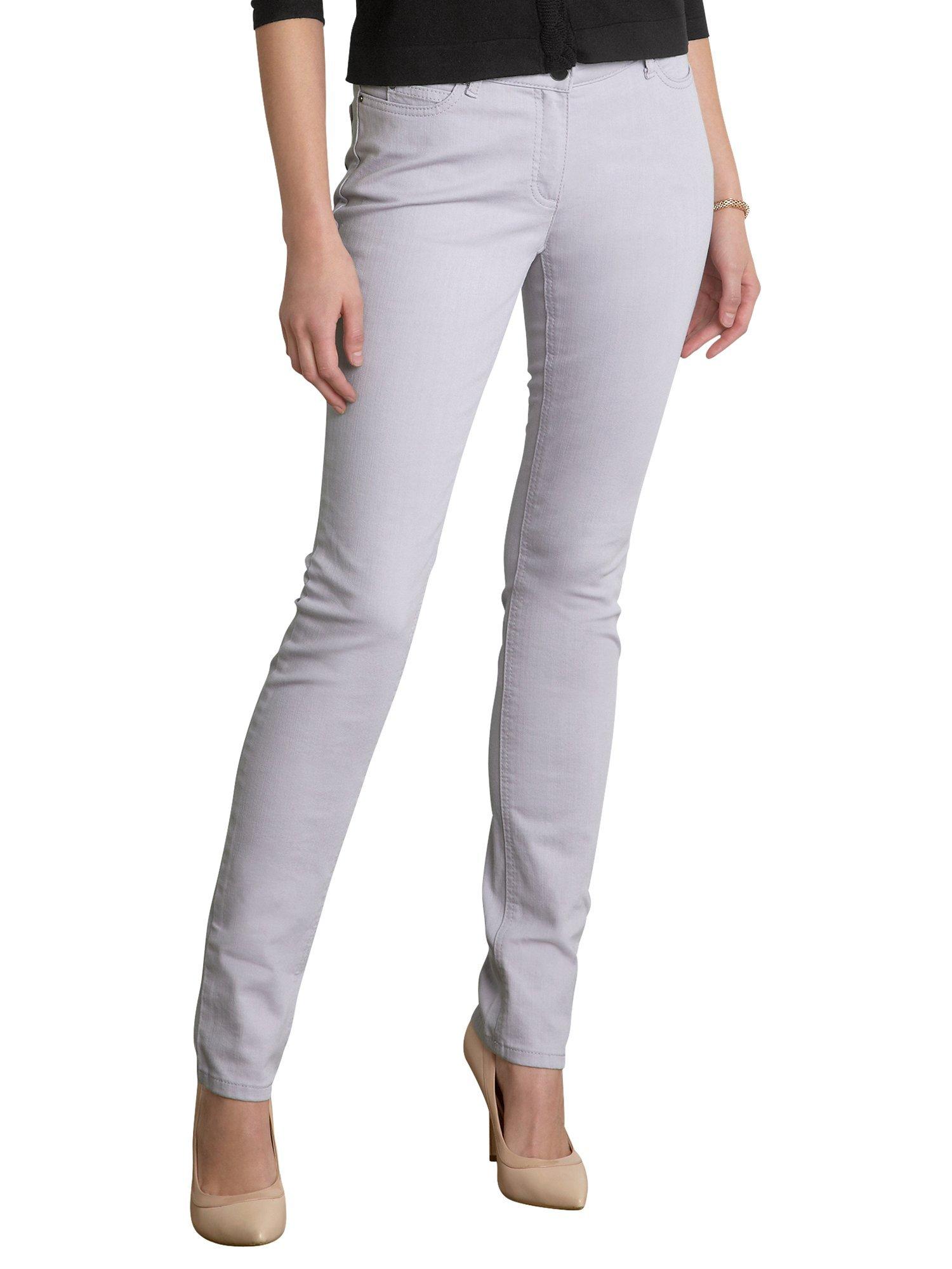 Pure Collection Zara Slim Leg Jeans, Lilac