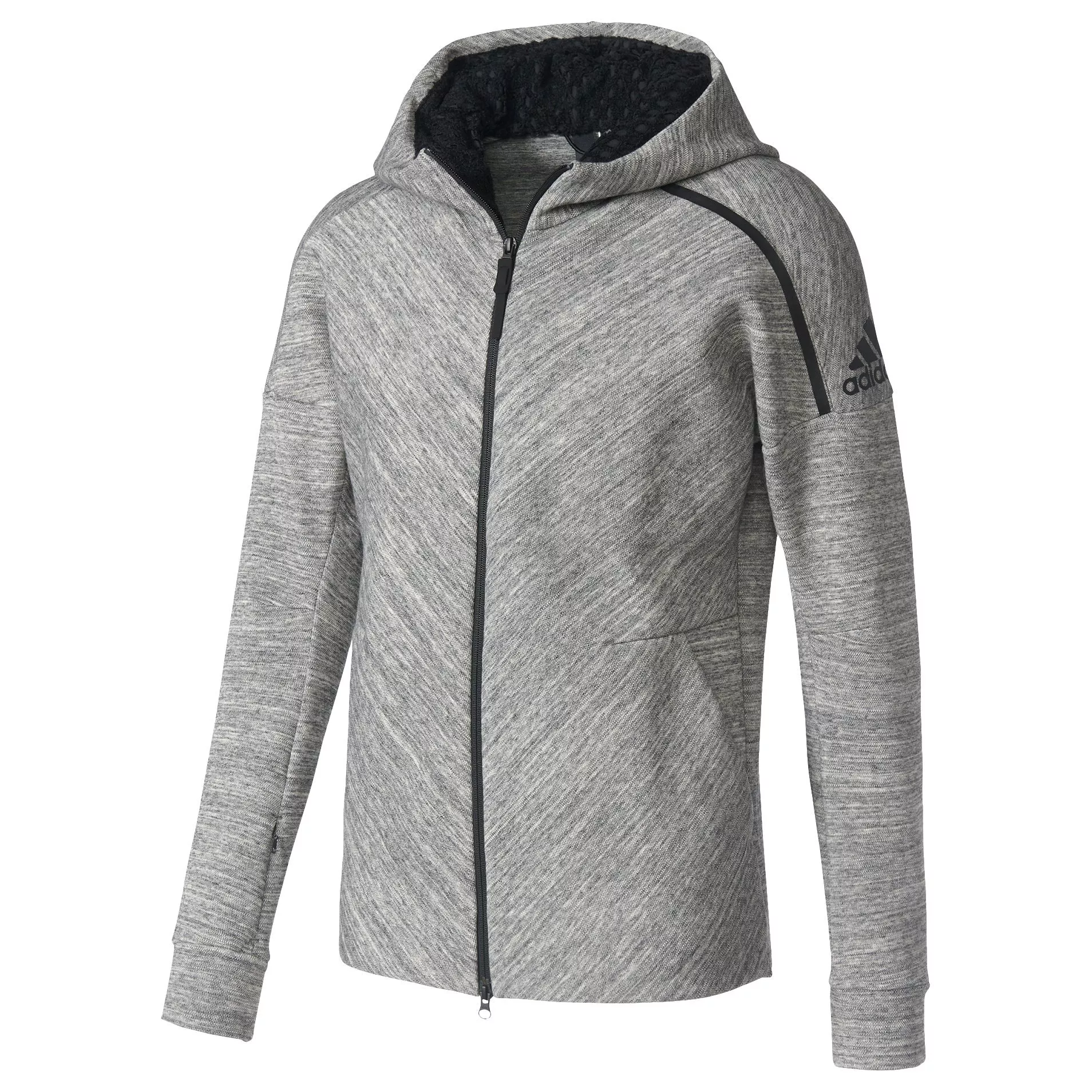 Adidas ZNE Travel Hoodie Grey Heather