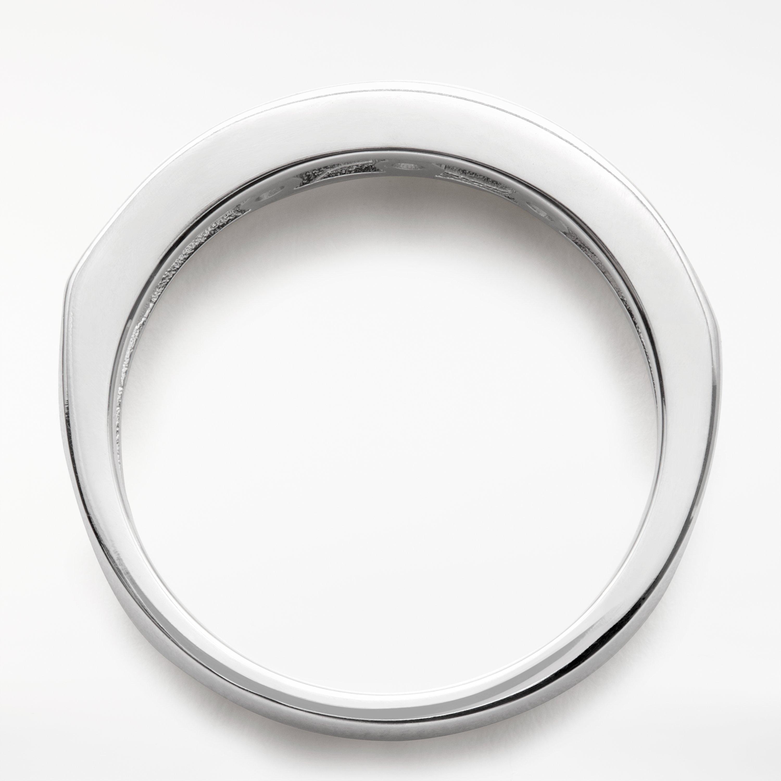 Product image 6 of 9, which shows Mogul 18ct White Gold Round Brilliant Channel Set Diamond Eternity Ring, 0.5ct, L