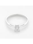 Mogul 18ct White Gold Princess Cut Diamond Engagement Ring, 0.5ct