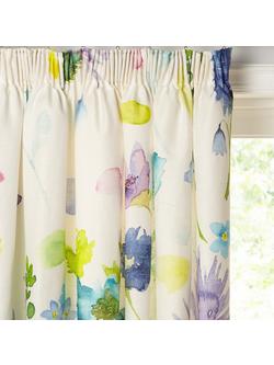 bluebellgray Tetbury Pair Lined Pencil Pleat Curtains, Multi, Multi