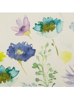 bluebellgray Tetbury Pair Lined Pencil Pleat Curtains, Multi - view 2, Multi