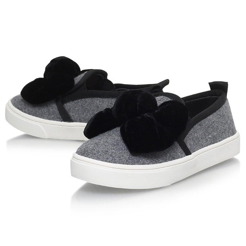 Product image 2 of 6, which shows Kurt Geiger London Children's Twister Slip-On Shoes, Grey, 10 Jnr