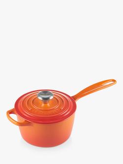 Le Creuset Cast Iron Saucepan, Volcanic