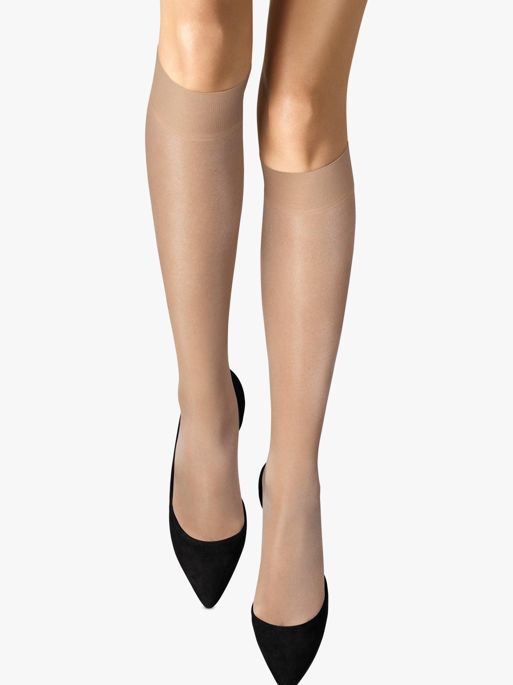 Product image 1 of 2, which shows Wolford Satin Touch 20 Denier Knee High Socks, Cosmetic, S