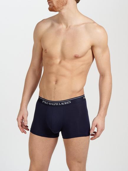 Polo Ralph Lauren Cotton Trunks, Pack of 3 - view 2, Navy