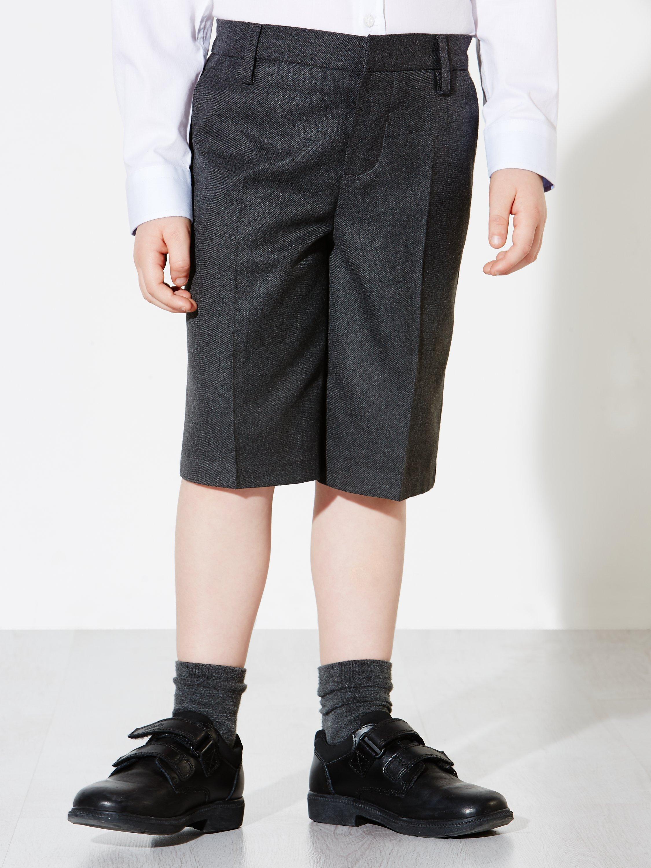 John Lewis Boys' Bermuda Length School Shorts, Grey