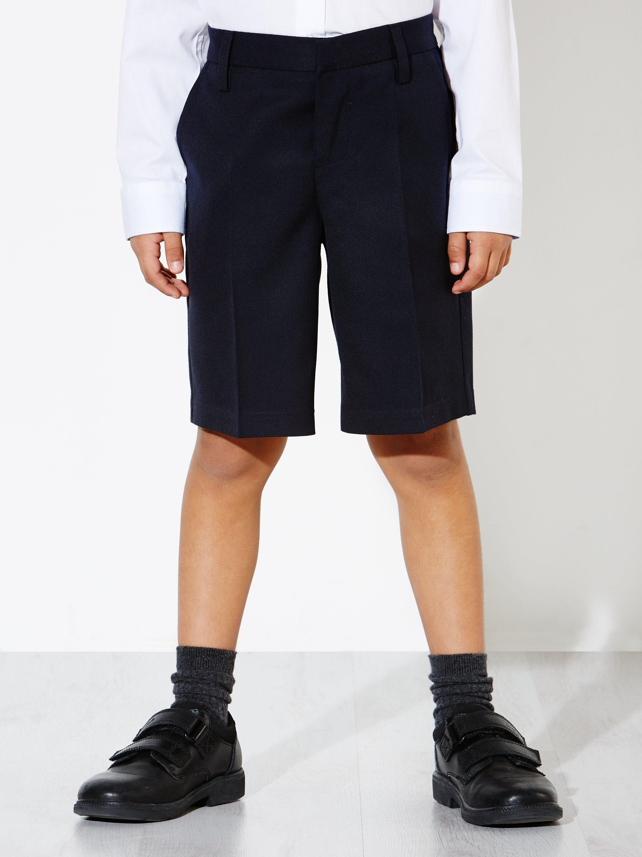 John Lewis Boys' Adjustable Waist Regular Length School Shorts