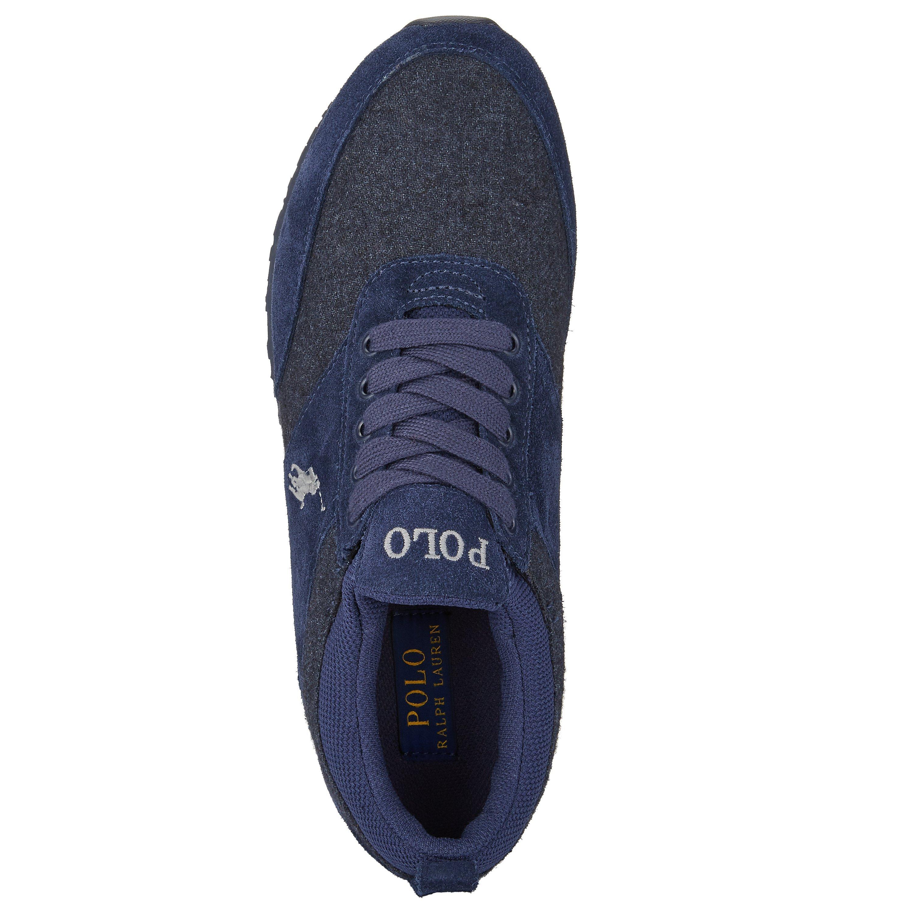 Polo Ralph Lauren Ponteland Suede Trainers Navy