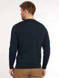 Barbour Pima Cotton Crew Neck Jumper, Navy